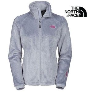 THE NORTH FACE OSITO 2 PINK RIBBON JACKET GREY
